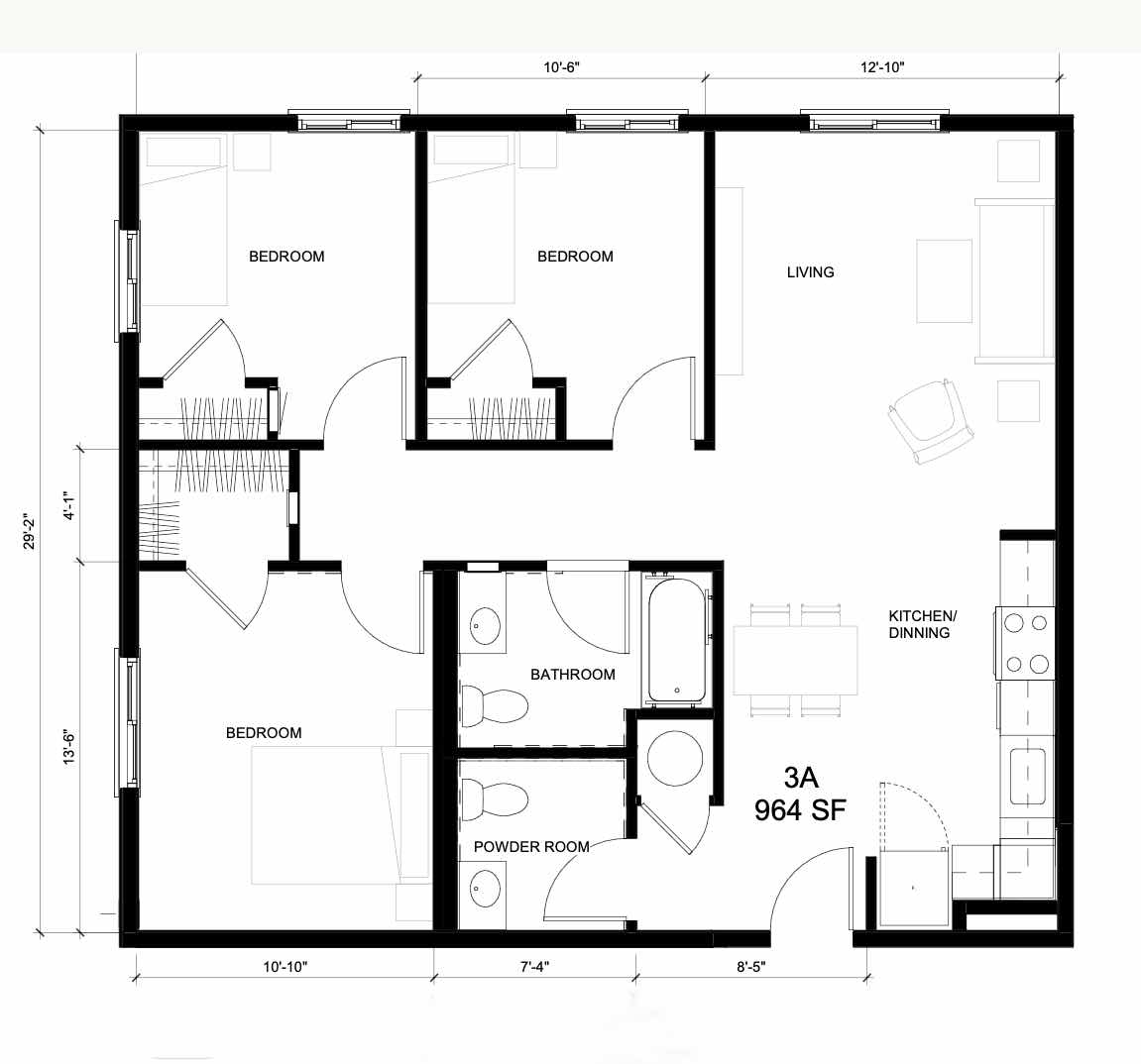 Three-Bedrooms